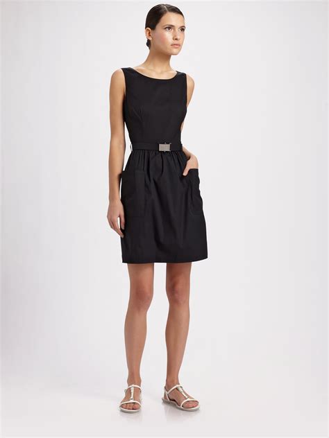 prada black dress sale|prada black dress sleeveless.